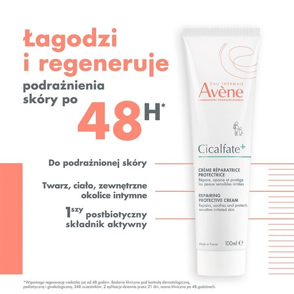 AVENE CICALFATE+ Krem regenerujący ochronny 100 ml zdjęcie 4