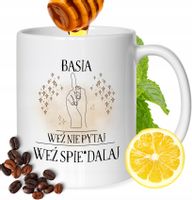 Kubek Dla Basi Koleżanki Przyjaciółki Żony Prezent Z Nadrukiem Biały 330Ml