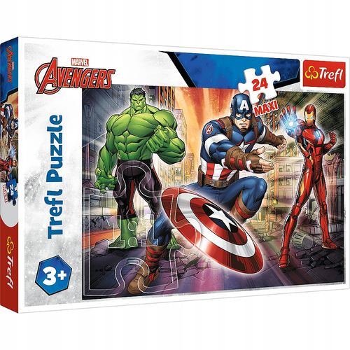 PUZZLE 24 MAXI W ŚWIECIE AVENGERSÓW 14321 na Arena.pl