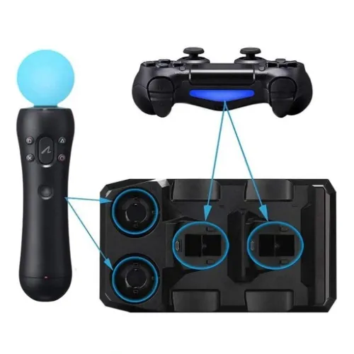 DUŻA Ładowarka STACJA DOKUJĄCA do PS4 DualShock MOVE Kontroler Pad 4w1 na Arena.pl