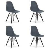 Krzesło OSAKA dark slate / nogi czarne x 4