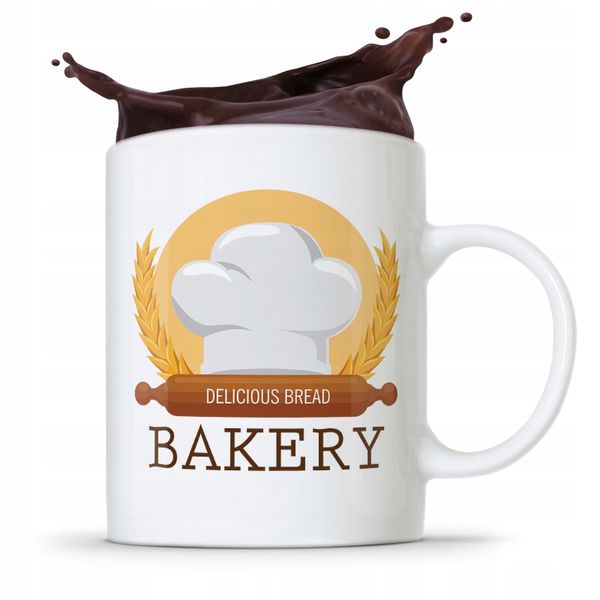 Kubek Prezent Dla Piekarza Cukiernika Bakery Z Nadrukiem Ze Zdjęciem zdjęcie 1