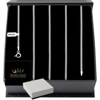 SREBRNY ŁAŃCUSZEK DAMSKI BISMARK SOLIDNY 55cm/2mm SREBRO PRÓBA 925+GRATISY