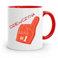 Kubek Czerwony Dla Dziewczyny Dziewczyna Nr1 Z Nadrukiem Ze Zdjęciem