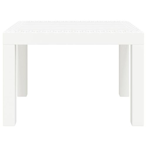 Stolik ogrodowy, biały, 59x47x40 cm, PP na Arena.pl