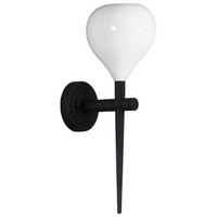 Loftowa lampa ścienna Aga kinkiet do jadalni biały czarny