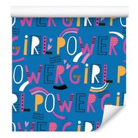 Tapeta ścienna do pokoju młodzieżowego typografia