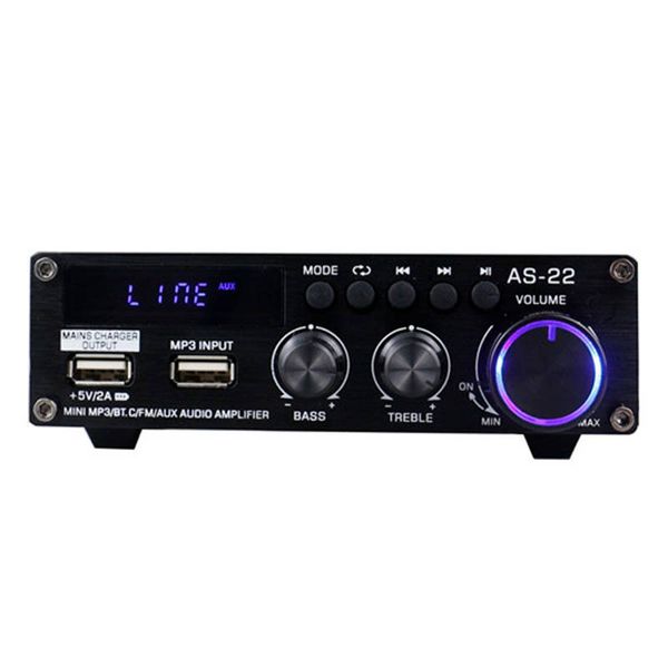 Wzmacniacz Blitzwolf AS-22 45W Bluetooth 5.0 Pilot Czarny zdjęcie 1