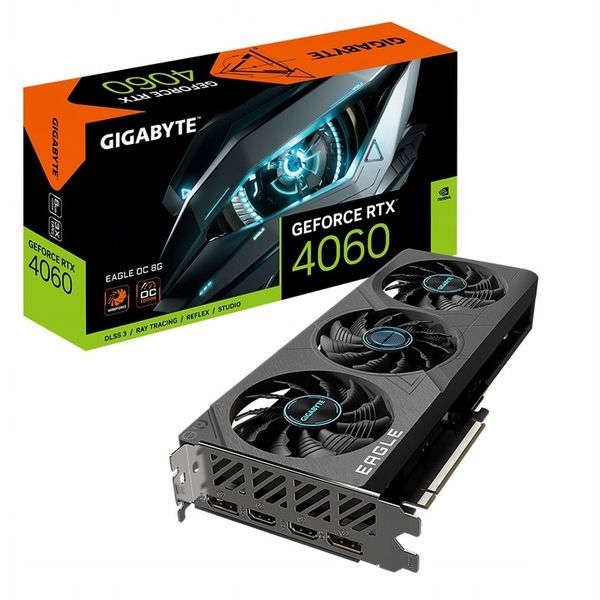 Karta GIGABYTE GeForce RTX 4060 EAGLE OC 8Gb GDDR6 zdjęcie 1