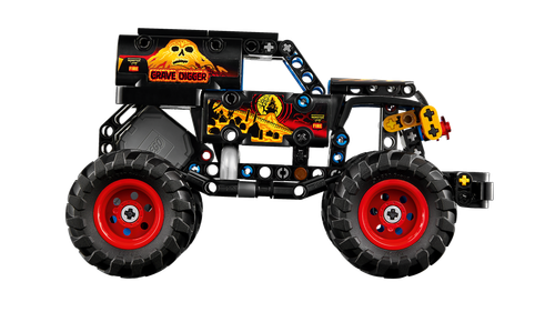 LEGO Technic 42219 Monster Jam Grave Digger Ogień i lód Napęd Pull-back na Arena.pl
