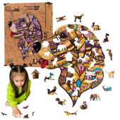 Puzzle Drewniane Eco Wierny Sirko A3 Puza3-03519