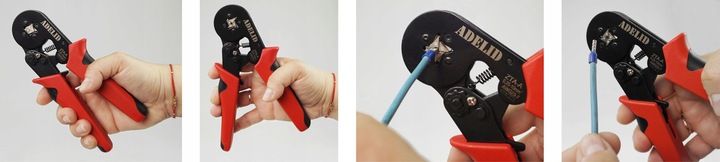 ZACISKARKA DO KONEKTORÓW KOŃCÓWEK + 500 TULEJEK zdjęcie 2