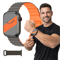 Pasek magnetyczny do Apple Watch 38mm 40mm 41mm S10 bransoleta mocny trwały