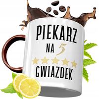 Kubek Bordowy Dla Piekarza Na Urodziny Prezent Z Nadrukiem Ze Zdjęciem