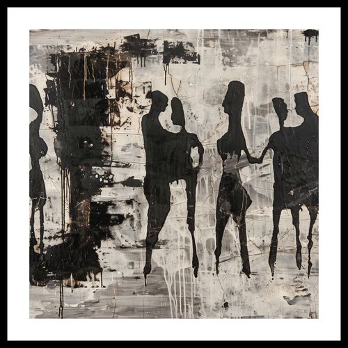 Plakat 60x60cm Szarzy Ludzie na Arena.pl
