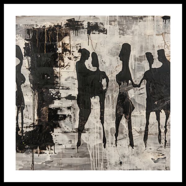 Plakat 60x60cm Szarzy Ludzie zdjęcie 3