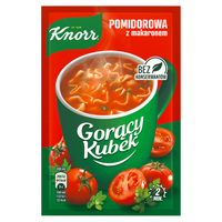 Knorr Gorący Kubek Pomidorowa z makaronem 19 g x 15 sztuk