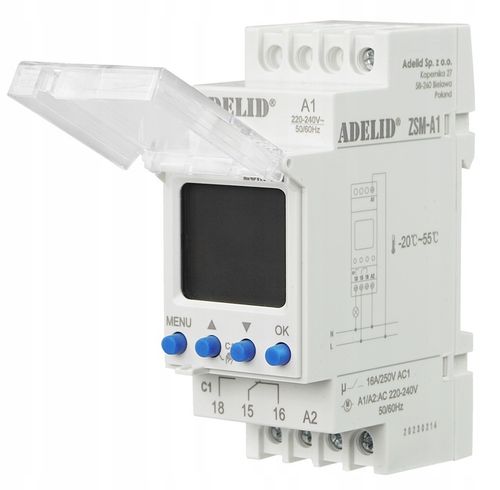 Zegar Astronomiczny Jednokanałowy Programator Czasowy 230V AC na Arena.pl