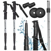 KIJKI TREKKINGOWE REGULOWANE KIJE NORDIC WALKING CHODZENIA SKŁADANE GÓRY 2x