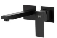 Bateria umywalkowa podtynkowa KFA Armatura LOGON BLACK czarny