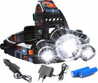 MOCNA LATARKA CZOŁOWA 3x LED CREE XM-L T6 CZOŁÓWKA