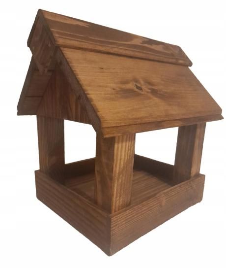 karmnik dla ptaków, mały karmnik, z drewna zdjęcie 1