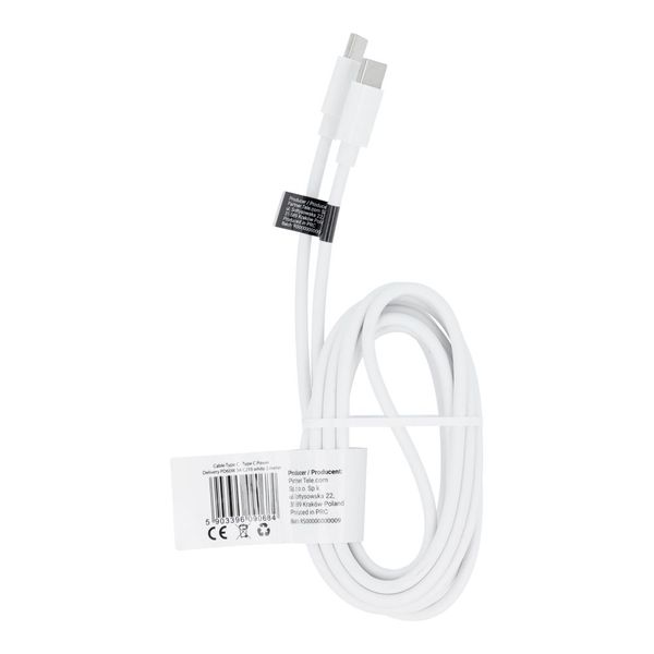Kabel Typ C do Typ C PD QC 3A 60W C293 2 m biały zdjęcie 1