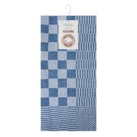 Ścierki kuchenne Mauro bawełna komplet 50x70 cm niebieska kratka