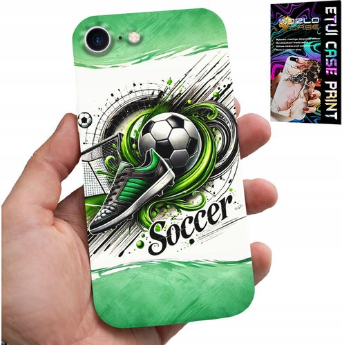 ETUI DO IPHONE 7 / 8 / SE2 - PIŁKA NOŻNA, FOOTBALL PIŁKA CASE + SZKŁO na Arena.pl