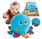 Zabawka do raczkowania nauki chodzenia pluszowa ośmiornica gra wibruje gra
