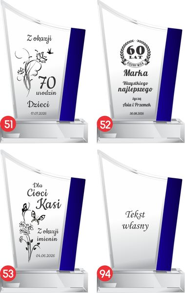 Statuetka ”BLUE Evolution” - 0104 (URODZINY) zdjęcie 12