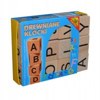 Klocki drewniane A B C 02322