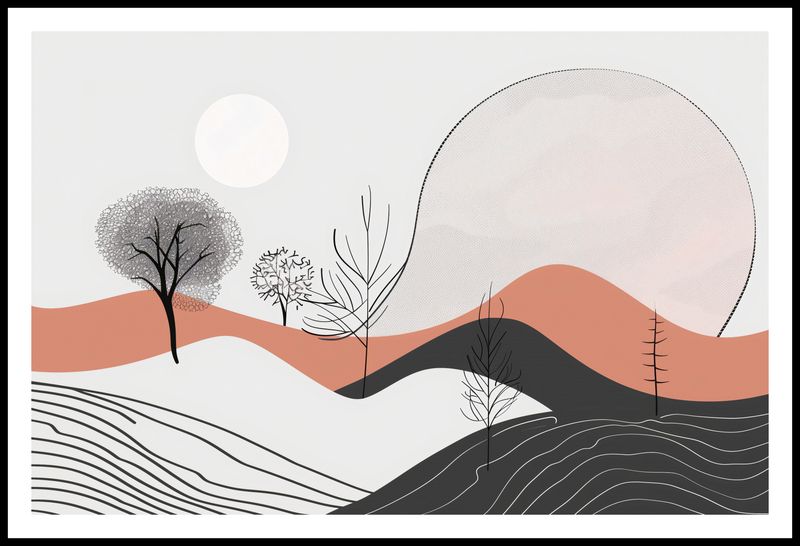 Plakat 91,5x60cm Półcień Widoku zdjęcie 3