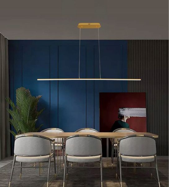 Lampa wisząca MONAKO LED długa nad stół nowoczesna 120cm 20W Wobako zdjęcie 5