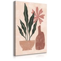 Obraz Do Sypialni Tropikalne Liście Martwa Natura Styl Boho 40cm x 50cm