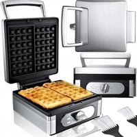 GOFROWNICA 1400W XXL 2 CHRUPIĄCE PUSZYSTE GOFRY XXL DUŻA SOLIDNIE WYKONANA