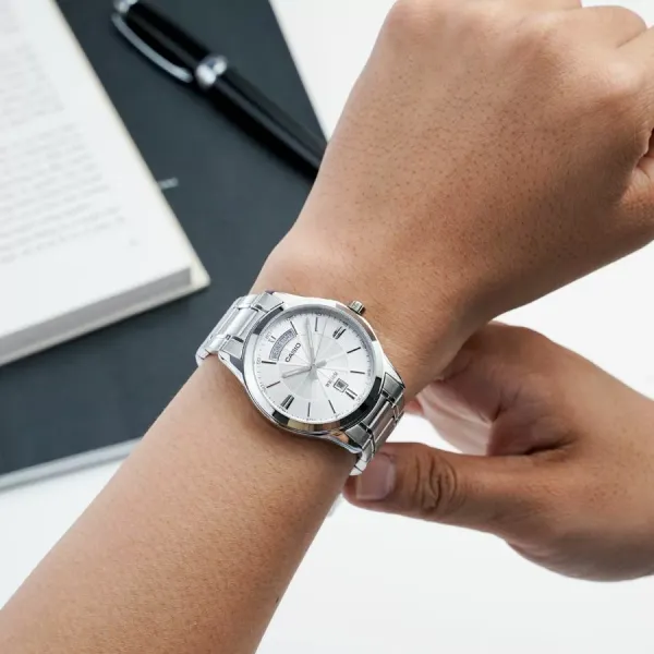 ZEGAREK MĘSKI CASIO MTP-1381D-7AVDF (zd076b) + BOX zdjęcie 6