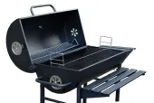Grill Węglowy 70 X 35 na Kółkach z Półką Pokrywą Ogrodowy Przenośny