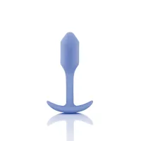 b-vibe snug plug 1 violet - silikonowy model z anatomiczną stopką 54g
