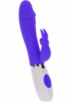 toyjoy funky rabbit silikonowy masażer z 4 trybami wibracji, fioletowy