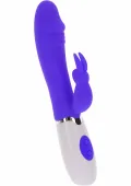 toyjoy funky rabbit silikonowy masażer z 4 trybami wibracji, fioletowy