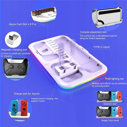 Stacja Ładująca Gorixer RGB controller Joycon Station STK-DZ601 na Arena.pl