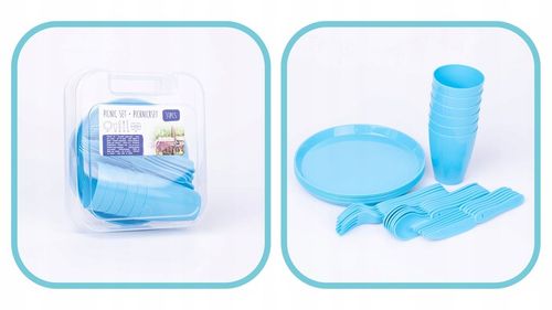 Zestaw piknikowy 31 elementów różne kolory na Arena.pl