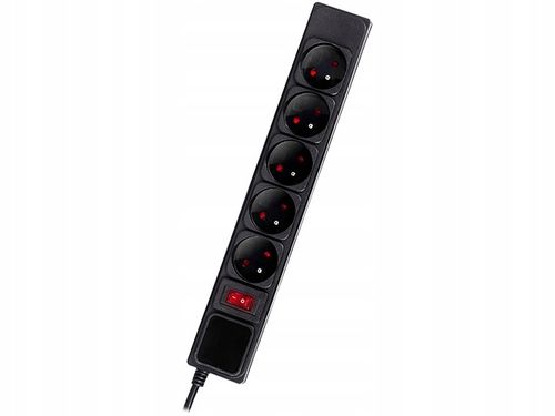 PRZEDŁUŻACZ SIECIOWY LISTWA ZASILAJĄCA ANTYPRZEPIĘCIOWA 5GNIAZD 3M WŁĄCZNIK na Arena.pl