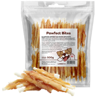 Smaczki przysmaki dla psa kurczak owinięty na wołowinie 500g PAWFECT BITES