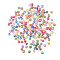 drewniane koraliki kulki 8&10 mm tęczowe 40g 2195