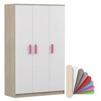 SYSTEM SMYK 19 SZAFA 120 SONOMA/BIAŁY meble młodzieżowe dziecięce PRODUCENT