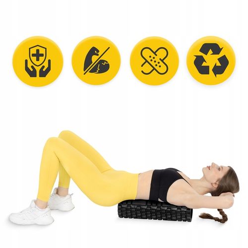 ROLLER WAŁEK DO MASAŻU ROLLOWANIA PLECÓW TWARDY CROSSFIT AUTOMASAŻ FITNESS na Arena.pl