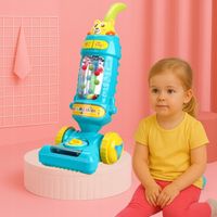 DUŻY ODKURZACZ RĘCZNY PIONOWY dla dzieci INTERAKTYWNY EDUKACYJNY LED MUZYKA