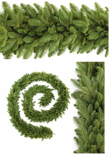 Girlanda Świąteczna 100% PE JODŁA JASNA 110 cm Na Balustradę Kominek Drzwi na Arena.pl